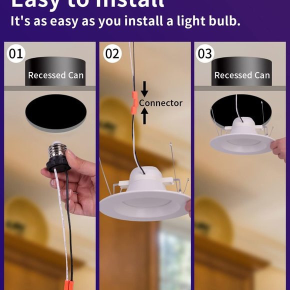 NEW 5/6 Inch Smart Retrofit WiFi Recessed Lights - Picture 10 of 14